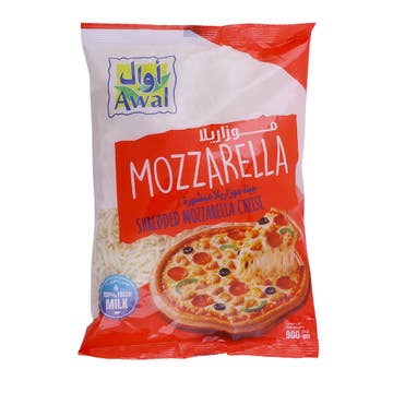 Awal Shredded Mozzarella Cheese 900g