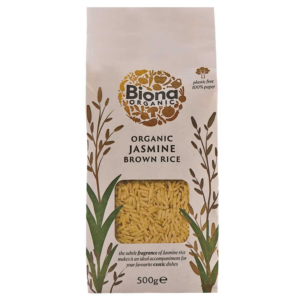 Biona Organic Jasmine Rice Brown 500g