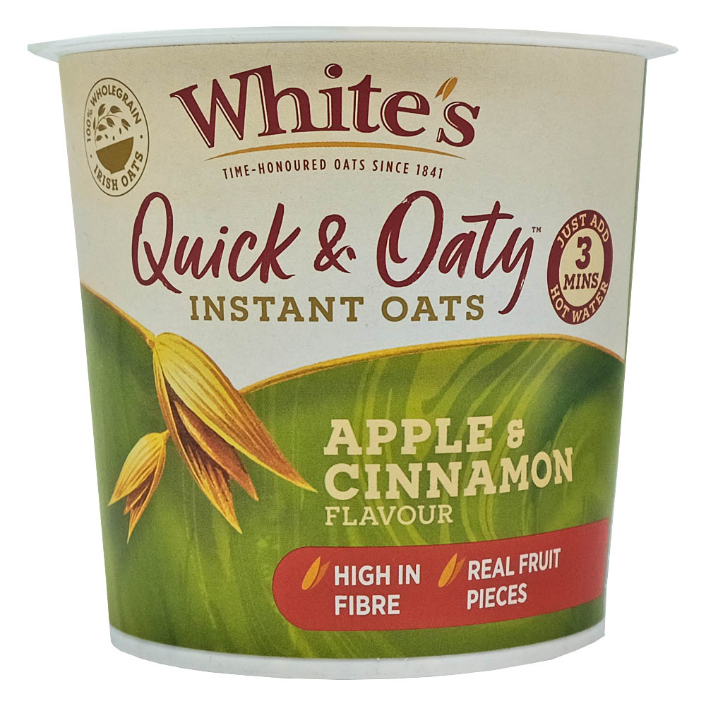 White's Apple & Cinnamon Quick & Oaty Instant Oats 55g