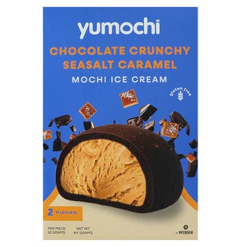 Yumochi Chocolate Crunchy Sea Salt Caramel Mochi Ice Cream 64g