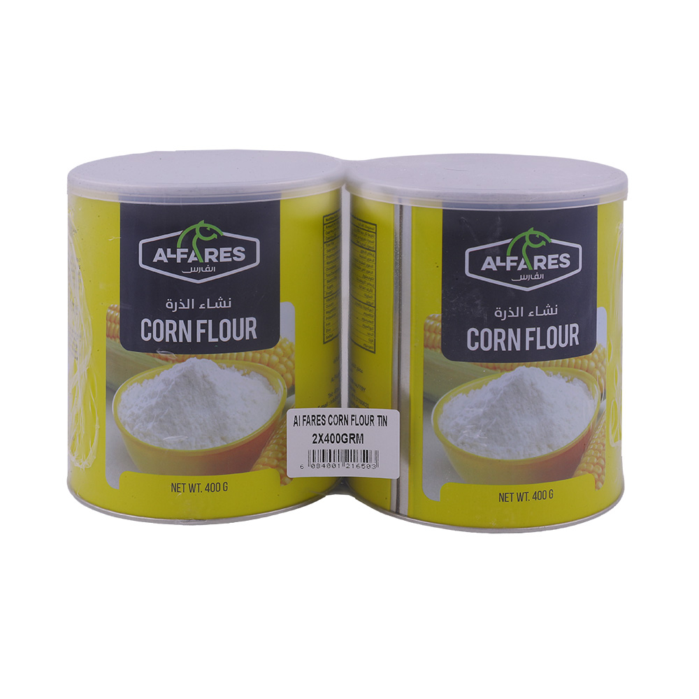 Alfares Corn Flour Tin 2x400g [Special Offer]