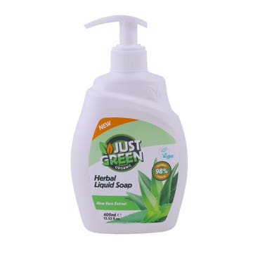 Just Green Aloe Vera Herbal Liquid Soap 400ml