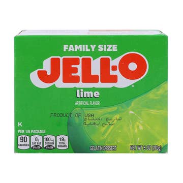 Jell-O Lime Gelatin Dessert 170g