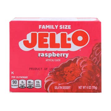 Jell-O Raspberry Gelatin Dessert 170g