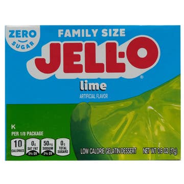 Jell-O Lime Sugar Free Gelatin Dessert 17g