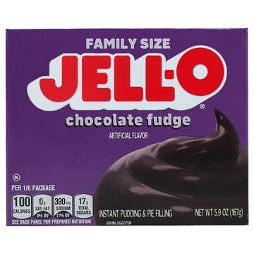 Jell-O Chocolate Fudge Instant Pudding & Pie Filling 167g