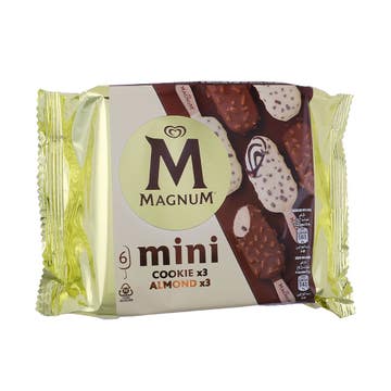 Magnum Mini Cookie & Almond Ice Cream 6x56ml