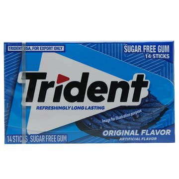 Trident Original Refreshing Sugar Free Gums 14s 26.6g