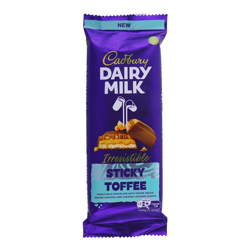 Alosraonline | Cadbury Sticky Toffee Dairy Milk Chocolate 102g