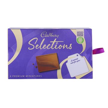 Cadbury Selections 8 Miniatures Chocolate Box 80g