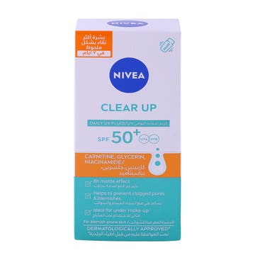 Nivea Clear Up Daily UV Fluid SPF50+ Cream 40ml