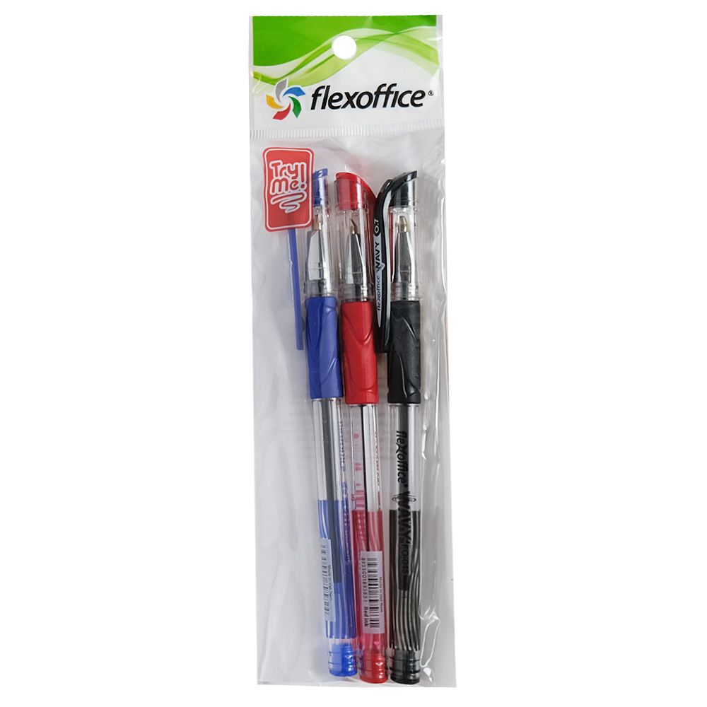 Flexoffice Ballpoint Pen 0.7MM Set Of 3