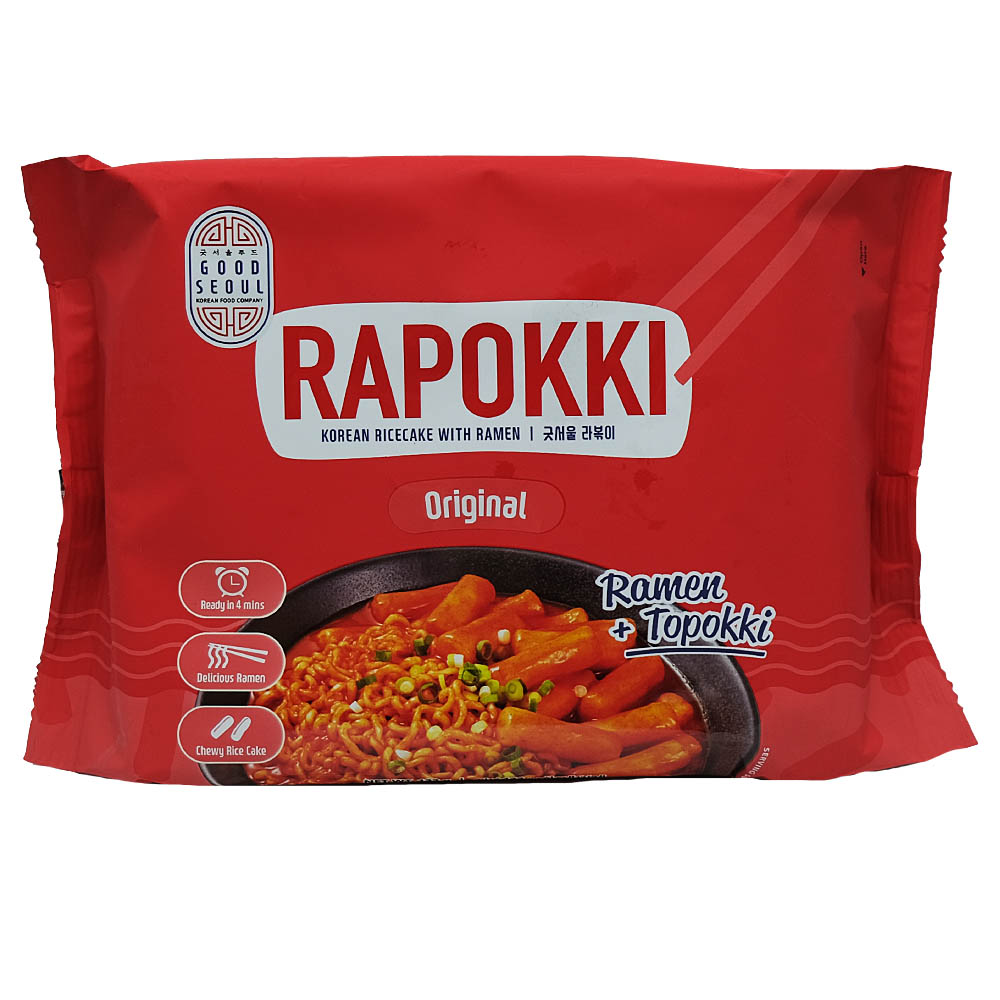 Good Seoul Original Rapokki Korean Rice Cake With Ramen 132g