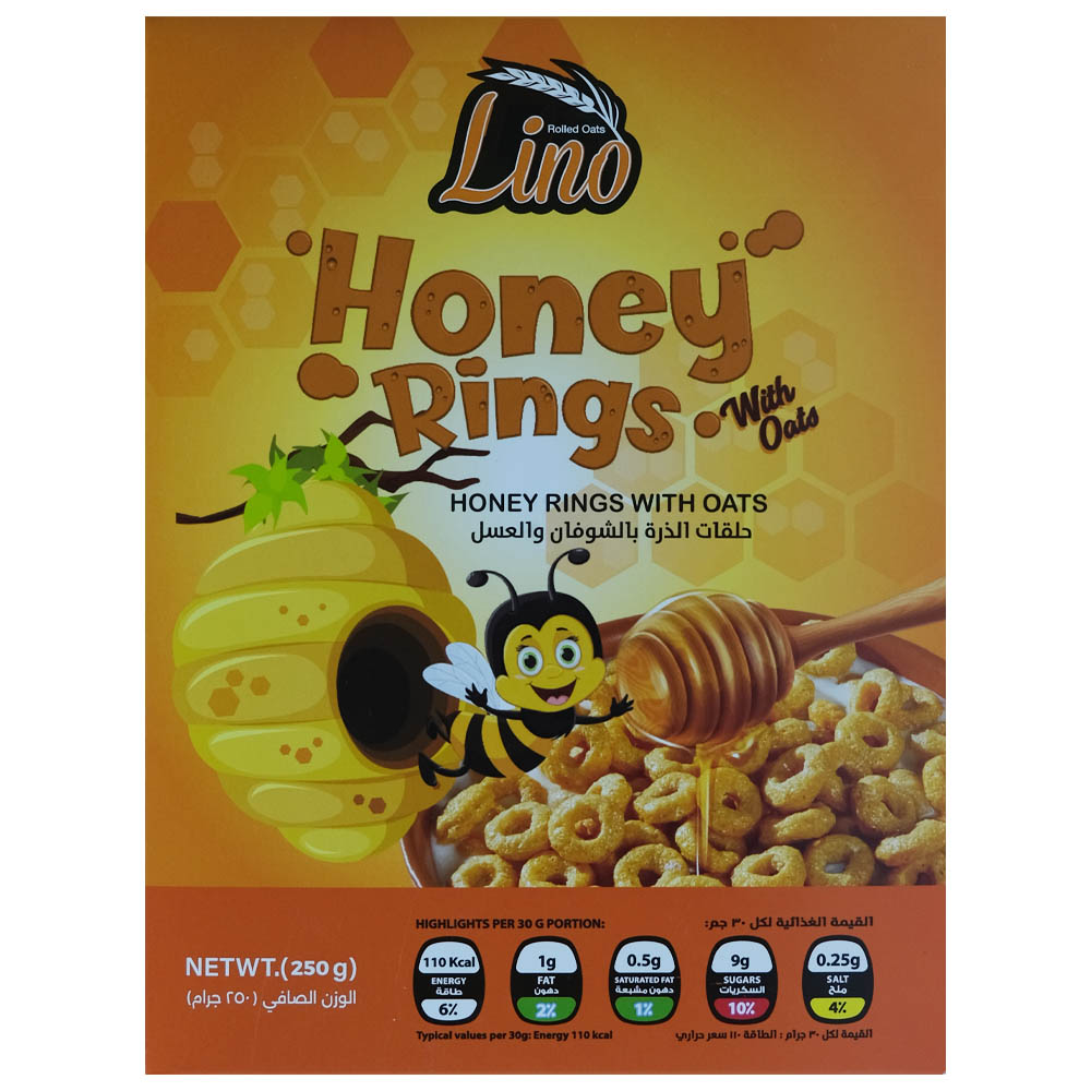 Lino Honey Rings With Oats Cereal 250g
