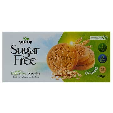 Verde Sugar Free Original Digestive Biscuits 180g