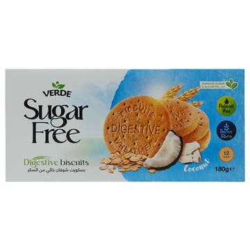 Verde Sugar Free Coconut Digestive Biscuits 180g