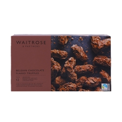 Waitrose Belgian Chocolate Flaked Truffles Milk Chocolate 150g