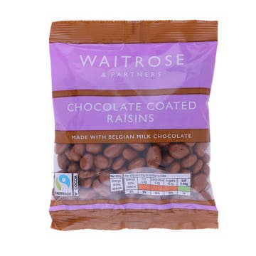 Waitrose Chocolate Coated Raisins 135g