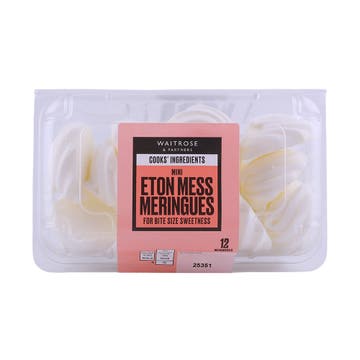 Waitrose Mini Eton Mess Meringues 12s