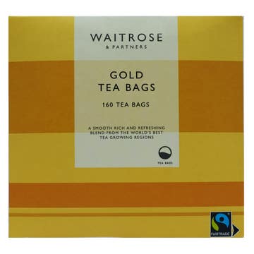 Waitrose Gold Tea Bags 160s 500g