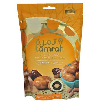 Tamrah Date & Almond Coated With Caramel White Chocolate 100g