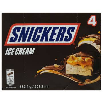 Snickers Ice Cream Bar 45.6g 4s