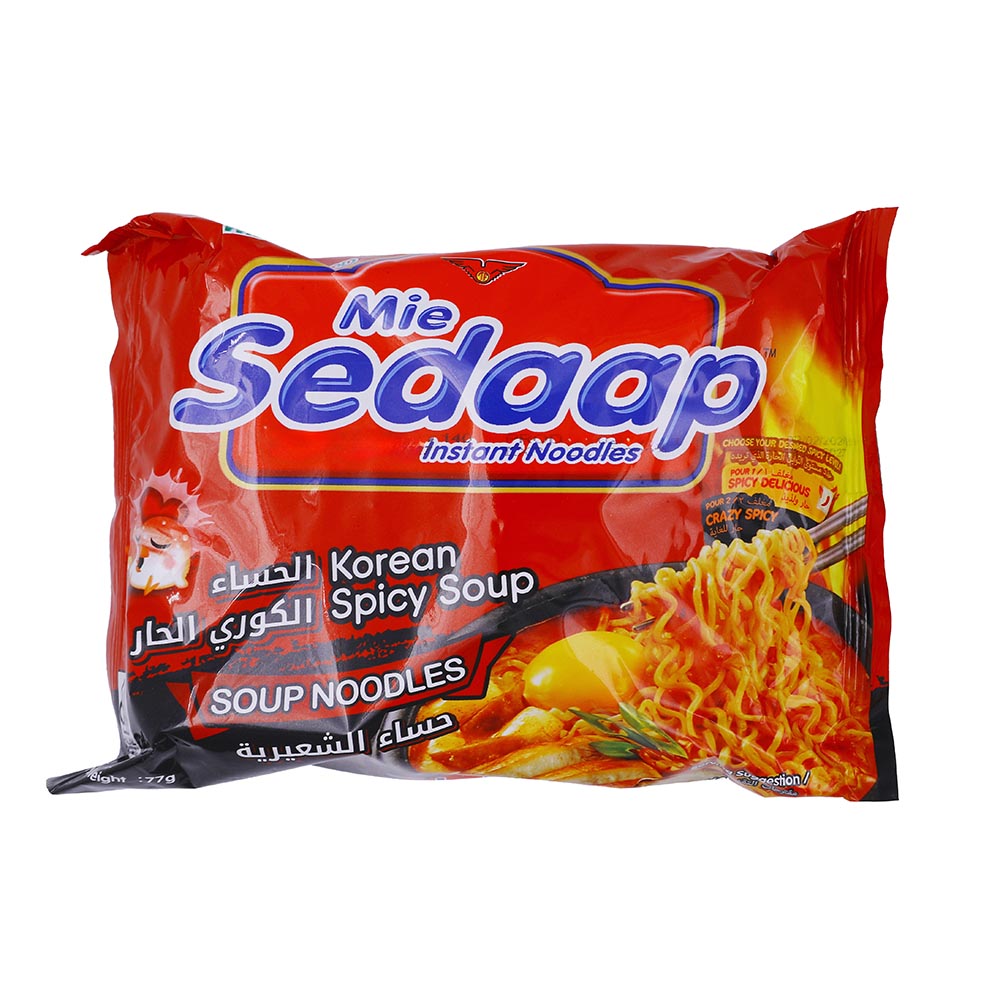 Mie Sedaap Korean Spicy Soup Noodles 77g