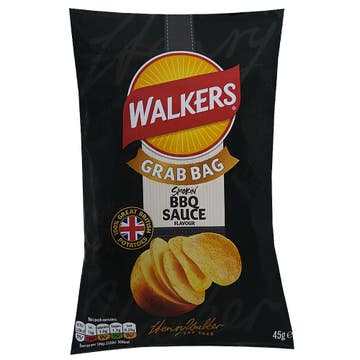 Walkers Bbq Sauce Potato Crisps 45g