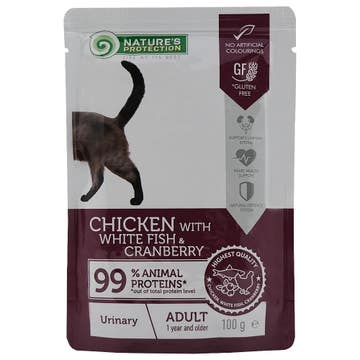 Nature's Protection Urinary Chicken With Fish & Cranberry Cat Food 100g