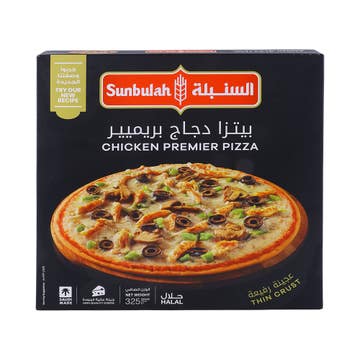 Sunbulah Thin Crust Chicken Premier Pizza 325g