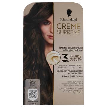 Schwarzkopf Creme Supreme Natural Brown Hair Color