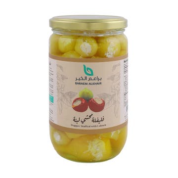 Beraem Alkhair Pepper Stuffed With Labneh 650g
