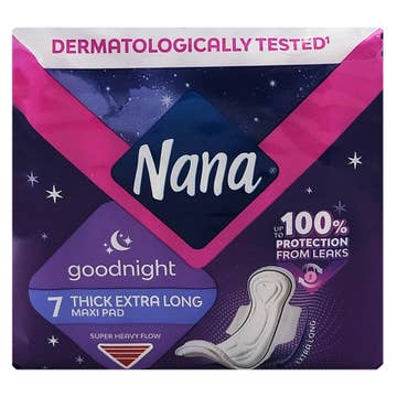 Nana Goodnight Thick Extra Long Maxi Pads 7s