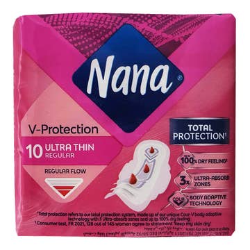 Nana V Protection Ultra Thin Regular Pads 10s