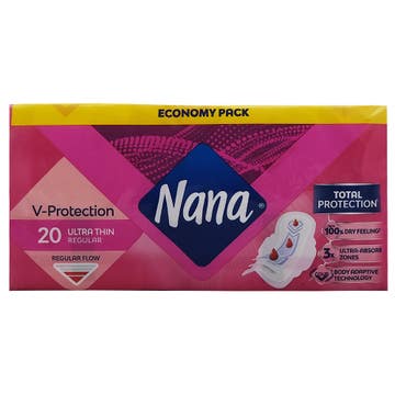 Nana V Protection Ultra Thin Regular Pads 20s