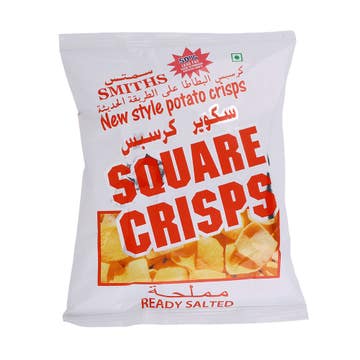 Smiths Square Crisps Ready Salted Potato Crisps 20g