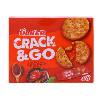 Ulker Crack & Go Roasted Pepper & Sumac Crackers 288g