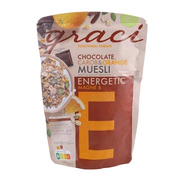 Graci Chocolate Carob Orange Energetic Muesli 400g