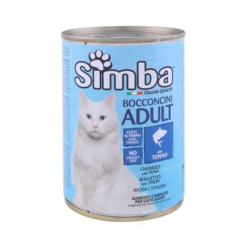 Simba Bocconcini Adult Chunkies With Tuna Cat Food 415g