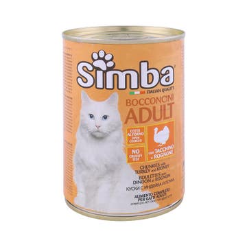 Simba Bocconcini Adult Chunkies Turkey & Kidney Cat Food 415g