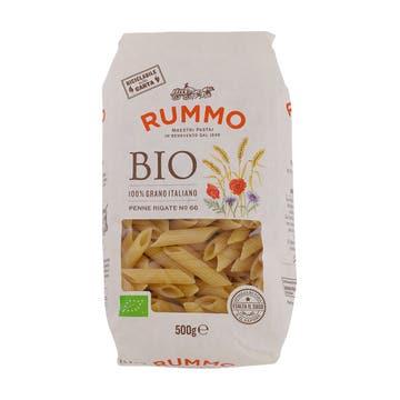 Rummo Bio Penne Rigate No 66 Pasta 500g