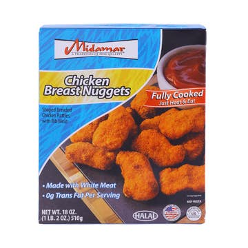 Midamar Chicken Breast Nuggets 510g