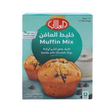Al Alali Muffin Mix Vanilla With Chocolate Chips  500g