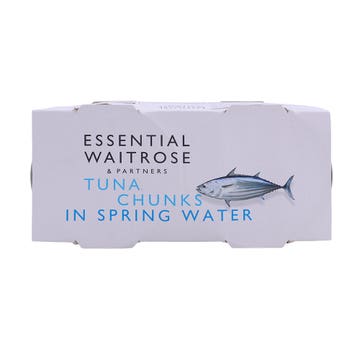 Waitrose Essential Tuna Chunks In Spring Water 4x112g