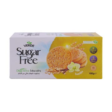 Verde Sugar Free Vanilla Digestive Biscuits 180g