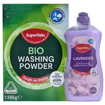 SuperValu Bio Powder 1.98Kg + Lavender Fabric Conditioner 1.5L [Special Offer]