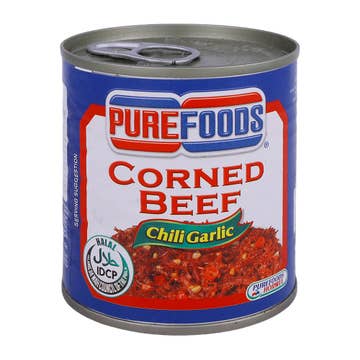 Pure Foods Chili Garlic Corned Beef 210g