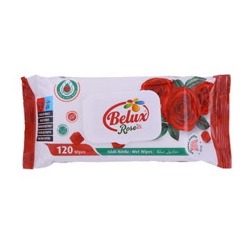 Belux Rose Wet Wipes 120's