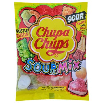 Chupa Chups Sour Mix Gummy Candy 90g