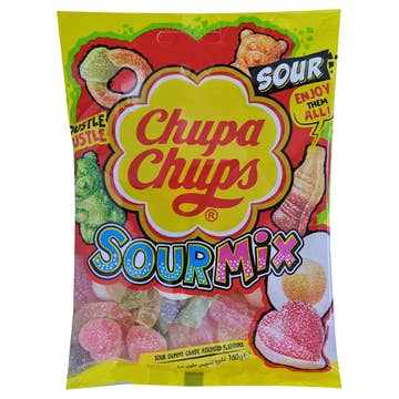 Chupa Chups Sour Mix Gummy Candy 160g
